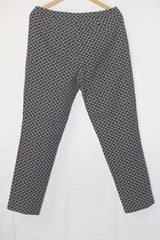 F&F Black and White Straight Pant - Medium