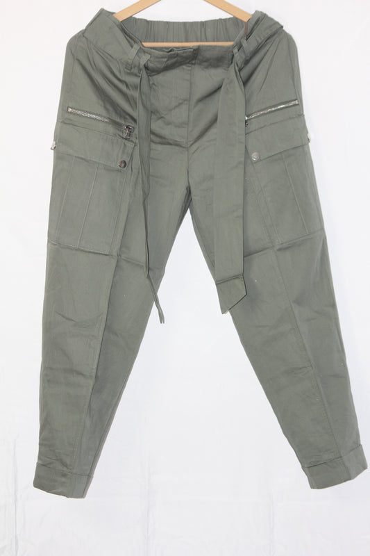 River Island Green Straight Pant - Medium