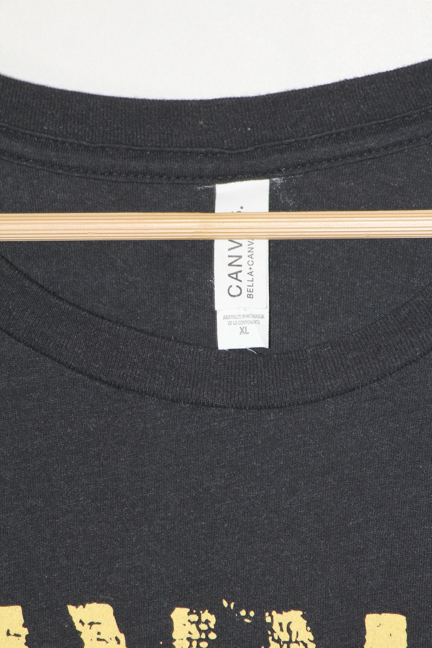 Canvas Black T-Shirt – XL