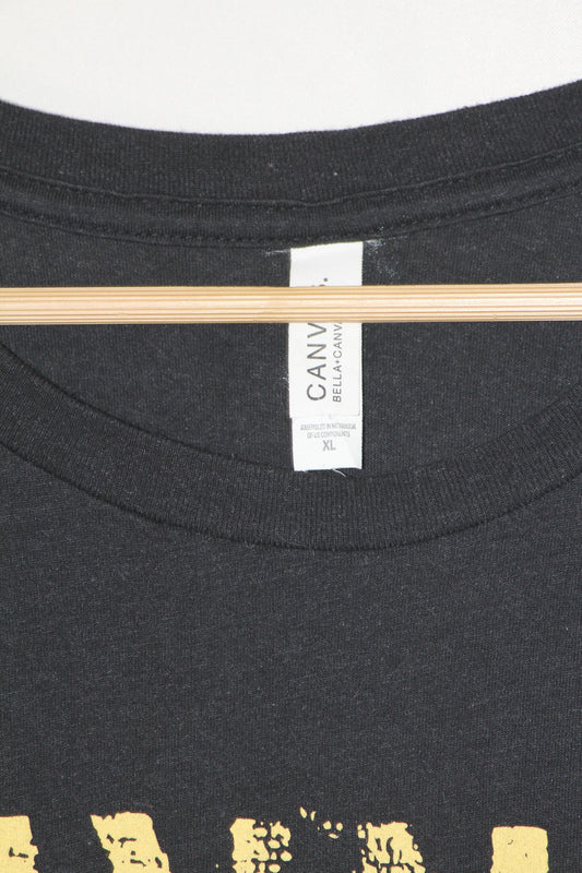 Canvas Black T-Shirt – XL