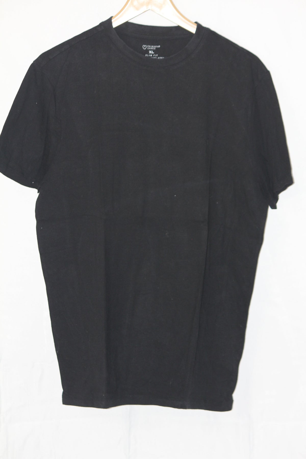 Primark Black Simple Half-Sleeve T-Shirt