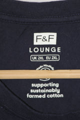F&F Navy Printed XXL T-Shirt