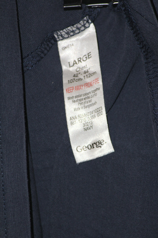 George Blue Simple T-Shirt