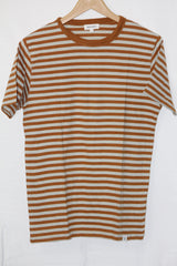 Morse Projects Cream & Brown Striped T-Shirt