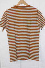 Morse Projects Cream & Brown Striped T-Shirt