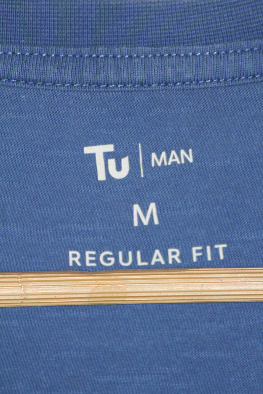 Tu Blue Simple T-Shirt