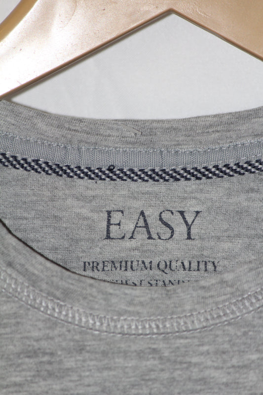 Easy Grey Printed T-Shirt