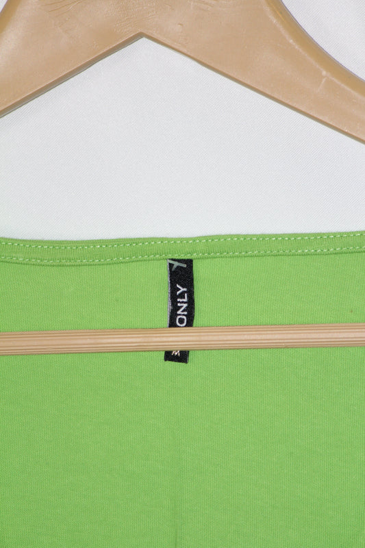 Light Green Full Sleeve Crop Top – Only (Medium)