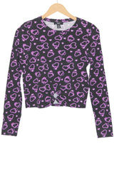 Black Full Sleeve Crop Top – New Look (Small)