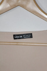 Cream Full Sleeve Crop Top – Shein (Small)