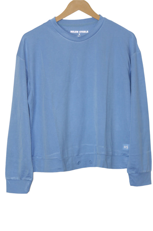 Light Blue Full Sleeve Crop Top – Helen Steele (Medium)