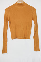 Orange Full Sleeve Crop Top – Atmosphere (Medium)