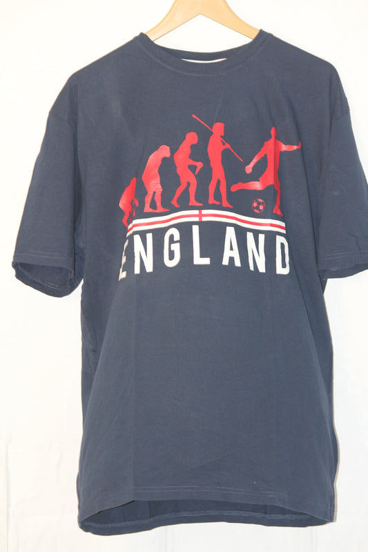 England Navy Printed T-Shirt