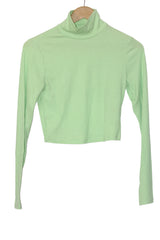 Light Green Full Sleeve Crop Top – H&M (Small)