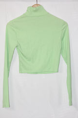 Light Green Full Sleeve Crop Top – H&M (Small)