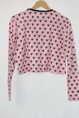 Pink Full Sleeve Crop Top – Disnep (Medium)