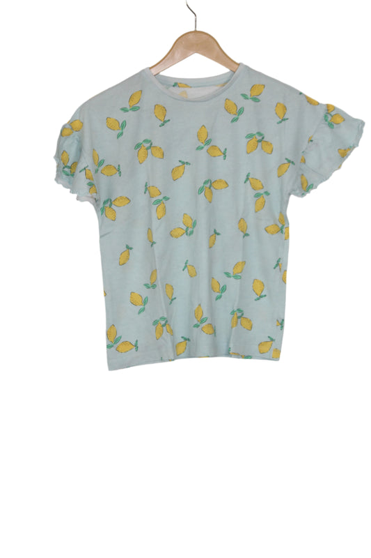 Light Blue Half Sleeve Crop Top – Dunnes Stores (Medium)