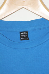 Blue Full Sleeve Crop Top – Shein (Medium)