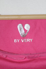 Pink Full Sleeve Crop Top – By Very (Small)