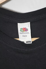 Fruit of the Loom Black Printed T-Shirt