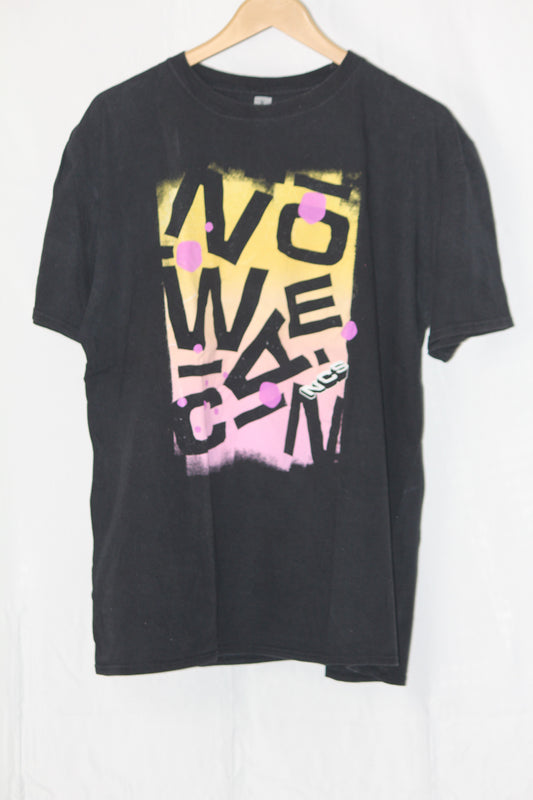 Gildan Black Printed T-Shirt