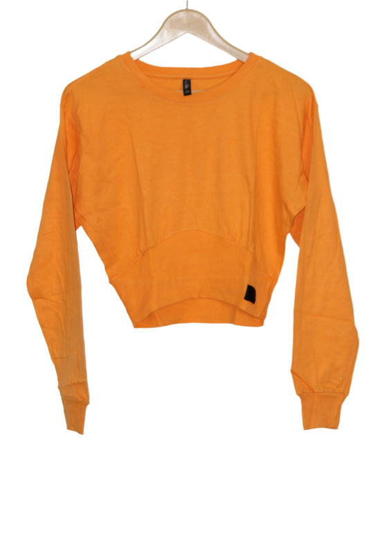 Orange Full Sleeve Crop Top – Blue Steel (Medium)