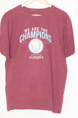 Fanatics Maroon T-Shirt with Manchester City Logo