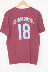 Fanatics Maroon T-Shirt with Manchester City Logo