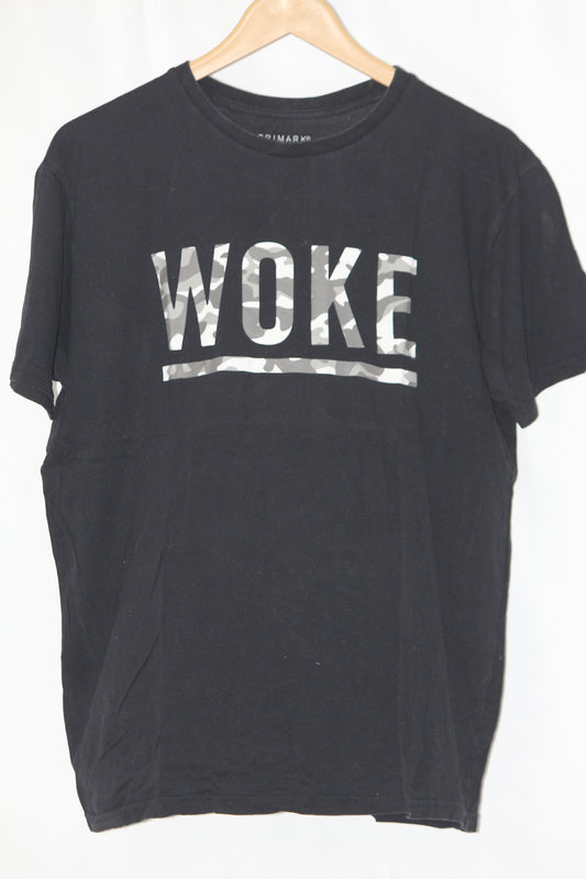 Primark Black ‘Woke’ T-Shirt