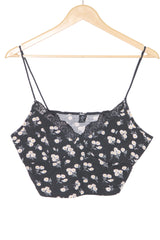 Black Sleeveless Crop Top – Shein (1XL)