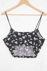 Black Sleeveless Crop Top – Shein (1XL)