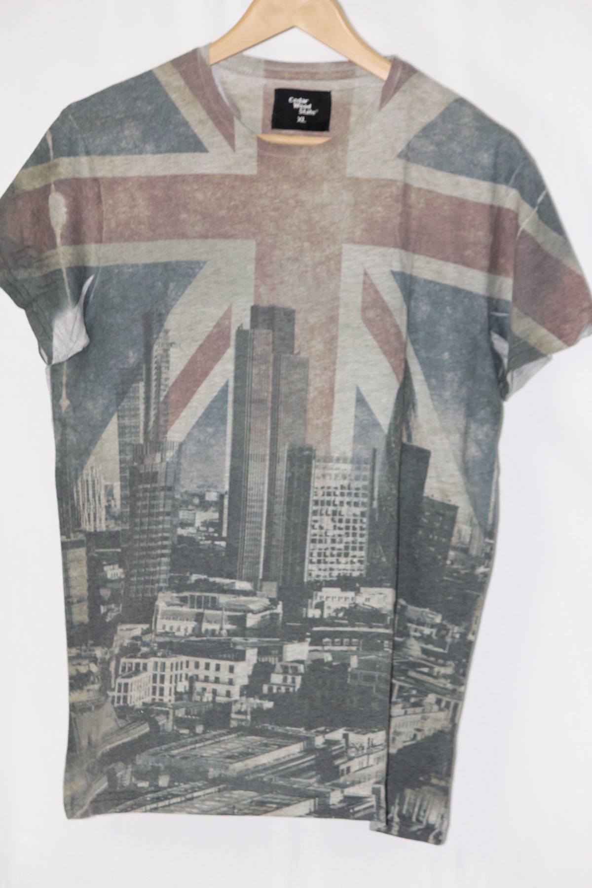 Cedar Wood State Grey 'London Print' T-Shirt