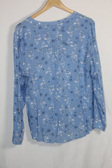 Mantaray Blue Floral Blouse
