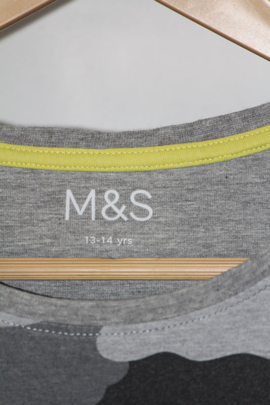 Mark & Spencer Camouflage Full-Sleeve T-Shirt