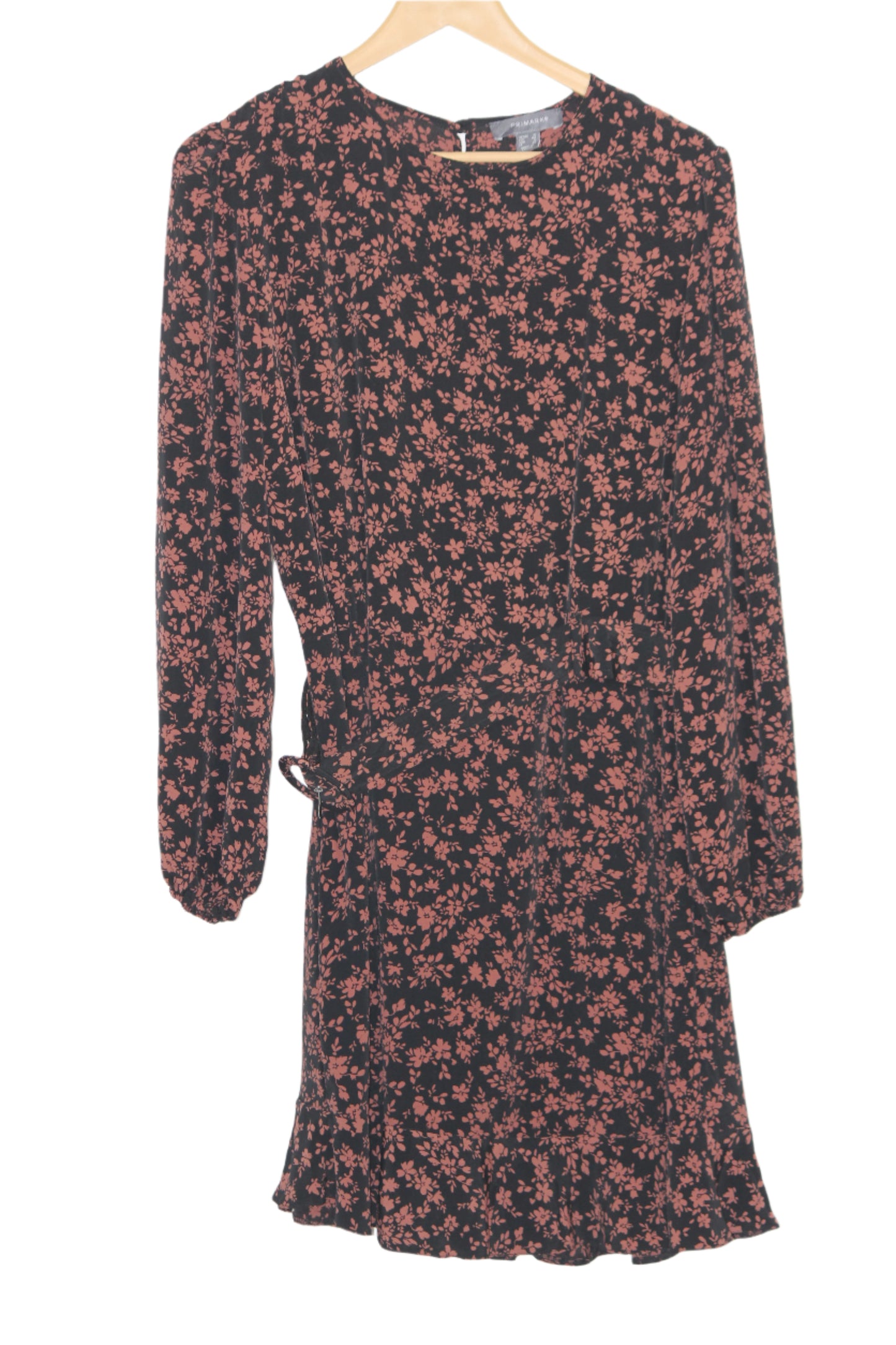 Primark Large Black Floral Polyester Dress