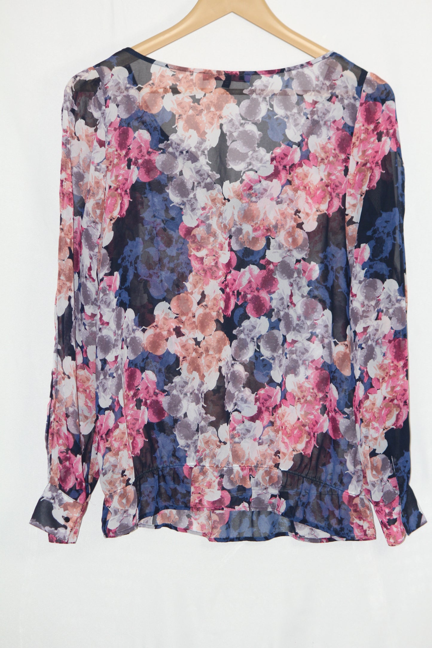 Next Small Blue/Pink/Grey Floral Polyester Blouse