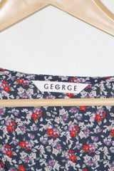Sleeveless Multicolor Floral Dress – George