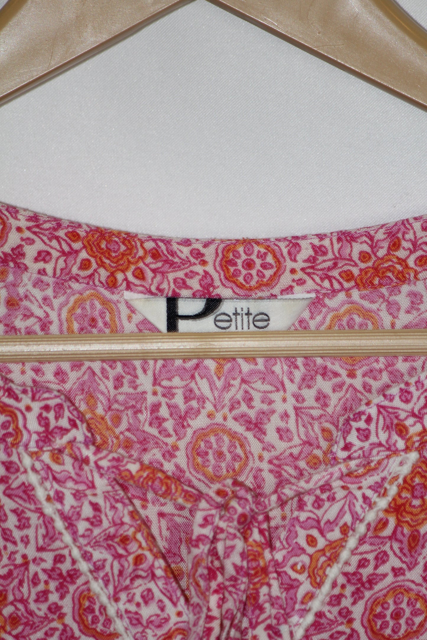 Pink Floral Crop Top – Petite (M)