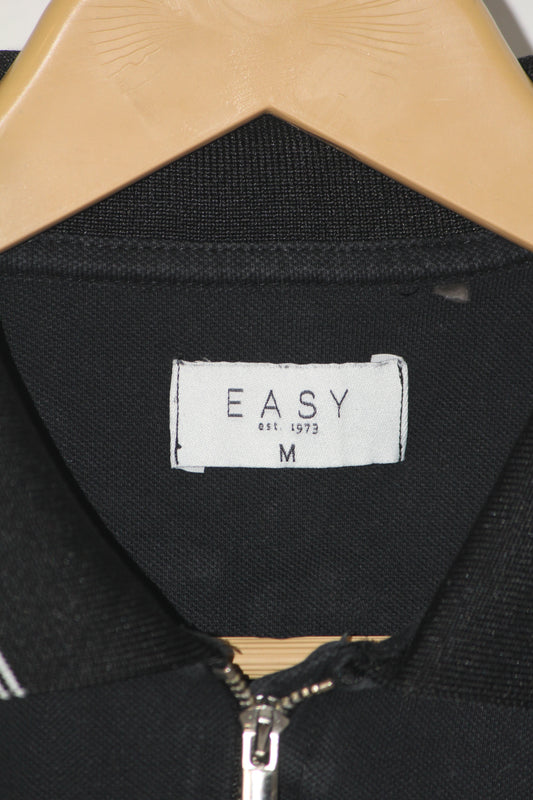 Easy Trio-Tone Black Polo Medium