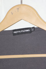 Full Sleeve Black Crop Top by Pretty Little Thing