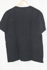 Gildan Black Printed T-Shirt