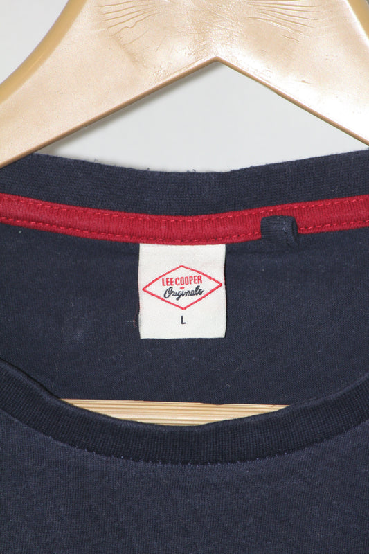 Lee Cooper Navy Printed T-Shirt
