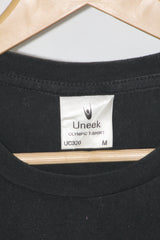 Uneek Black Cricket Club Logo T-Shirt