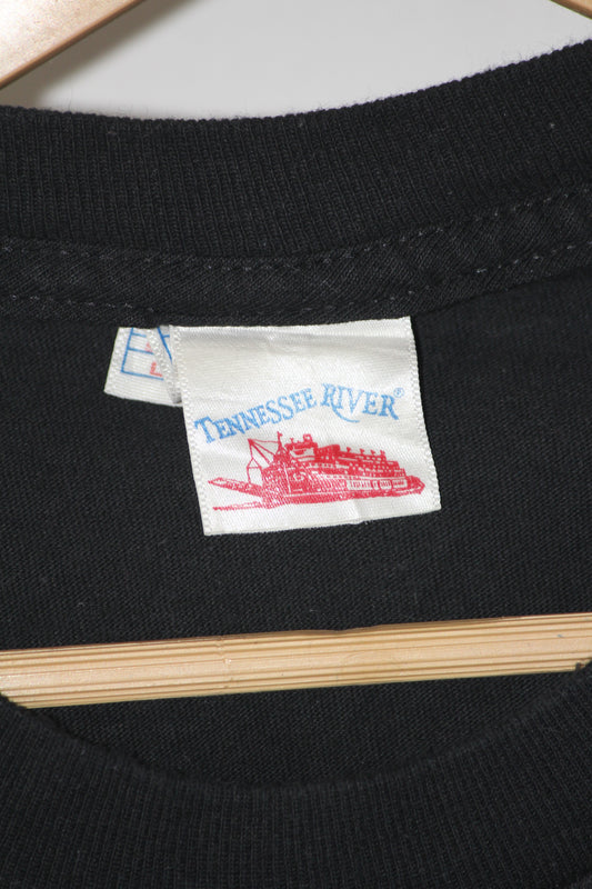 Tennessee River Black Printed T-Shirt