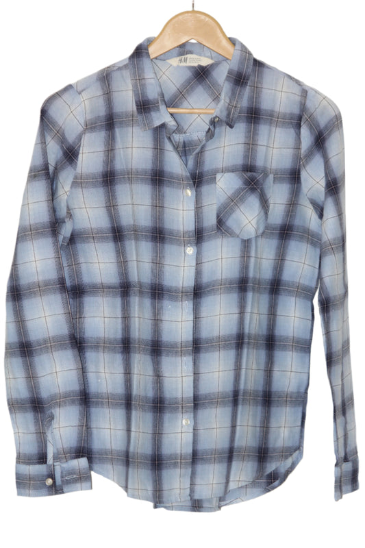 Sea Blue Cotton Shirt – H&M