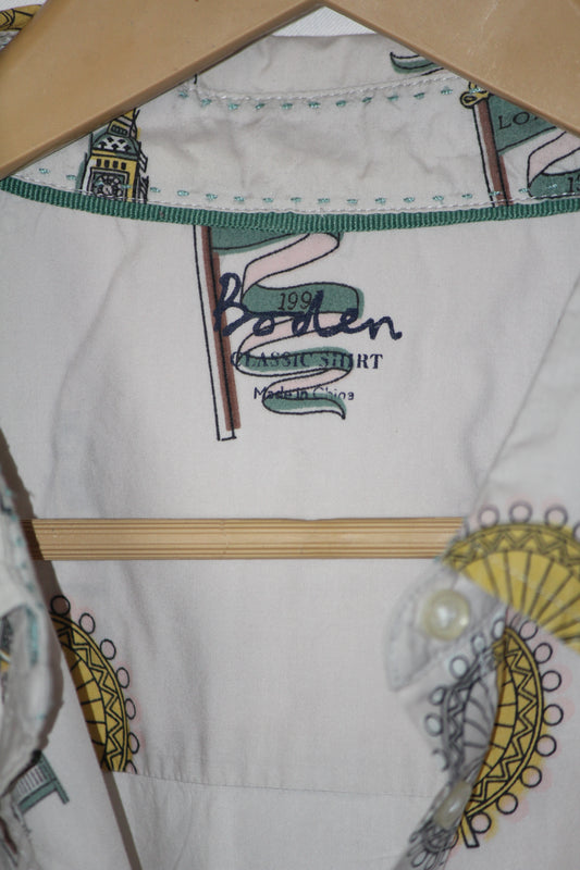 White Printed Shirt – Boden