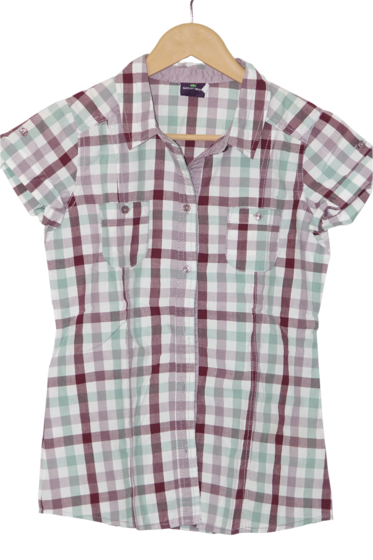 White Check Sleeveless Shirt – Sergent Major