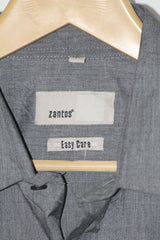 Grey Full Sleeve Button-Down Shirt – Zantos (Large)
