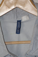 Light Blue Half Sleeve Button-Down Shirt – H&M (Large)