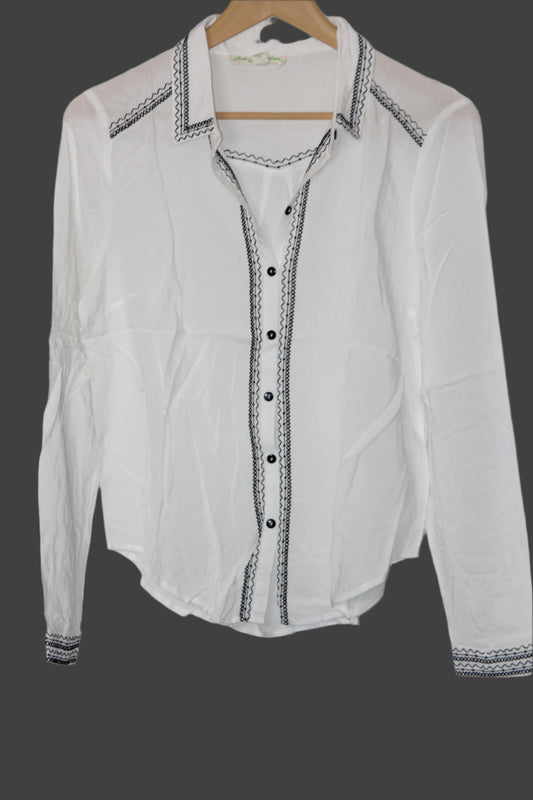 Off-White Viscose Shirt – Staring at Stars